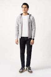Ash Grey Zipper Jacket JKT-HZJ-D37-01